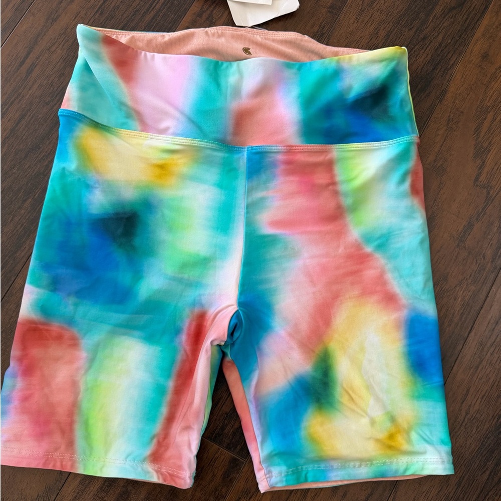 🔘Citrus “sunset tide” Tie-Dye Women's Shorts